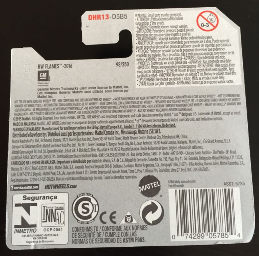 ’70 Camaro - ’16 HW Flames toy car collectible - Main Image 2