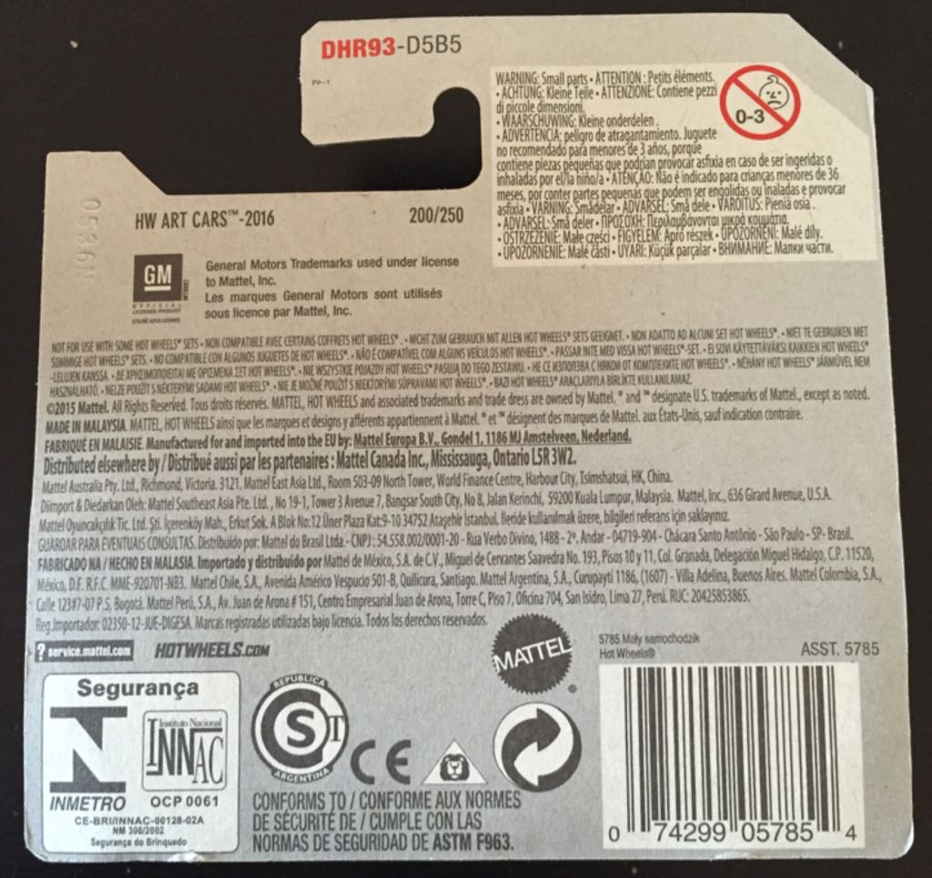 Chevy Silverado  - HW Art Cars toy car collectible - Main Image 2