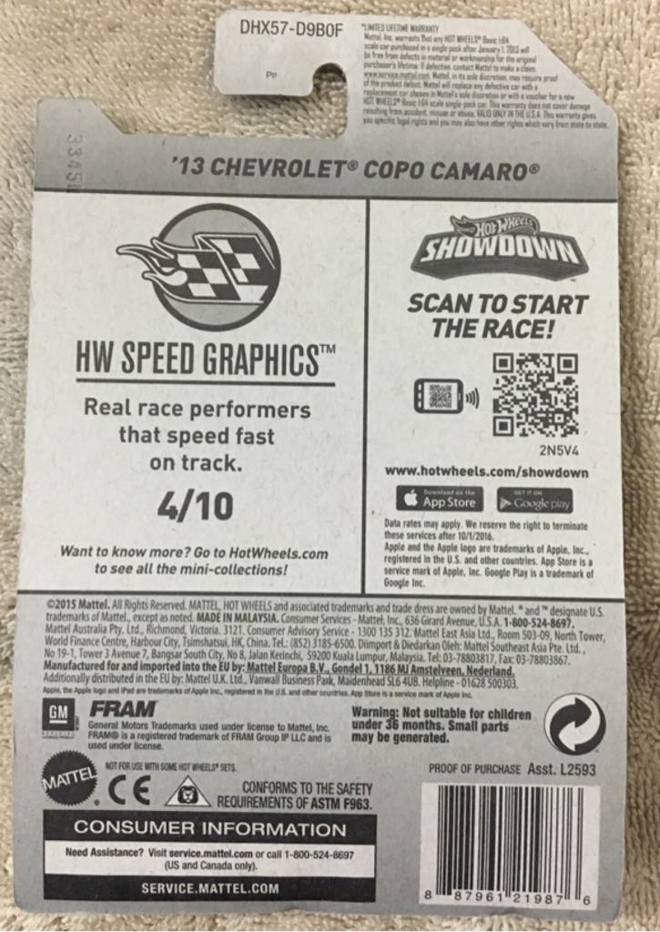 13 Chevrolet Copo Camaro - Speed Graphics toy car collectible - Main Image 2