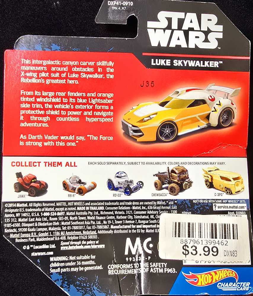 Luke Skywalker  toy car collectible - Main Image 3