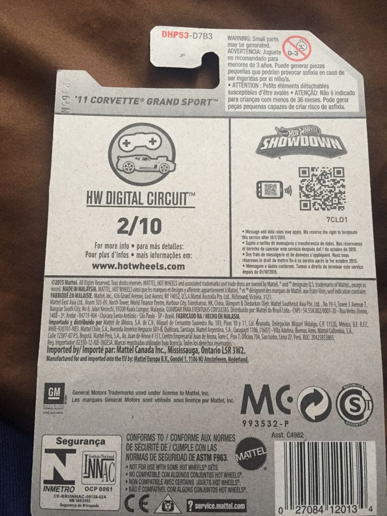 ’11 Corvette Grand Sport (TH) (L) - Treasure Hunt ’16 toy car collectible - Main Image 2