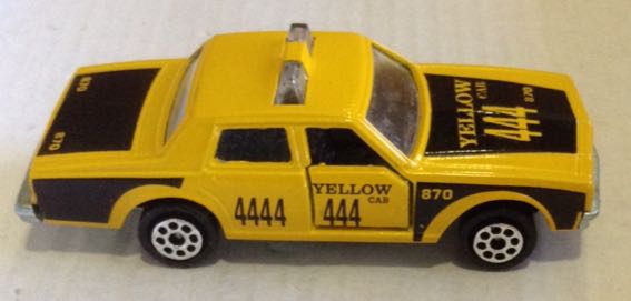 Taxi Caprice Chevrolet Amarillo - Majorette toy car collectible - Main Image 2