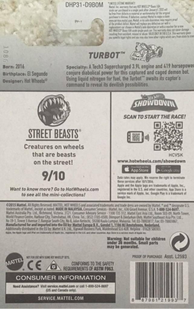 Turbot - Street Beasts toy car collectible - Main Image 2