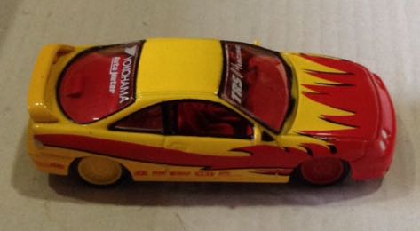 Civic Honda Amarillo Y Rojo - Johnny Lightning toy car collectible - Main Image 2