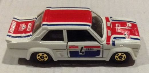 Fiat 131Abarth Blanco y Rojo - Tomica toy car collectible - Main Image 2
