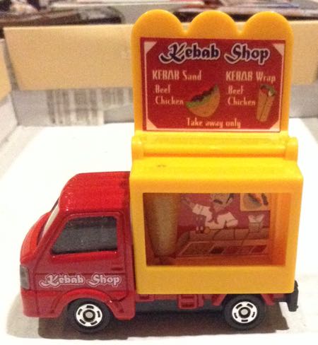 Susuki Carry Mobile Catering Truck Rojo - Tomica toy car collectible - Main Image 2