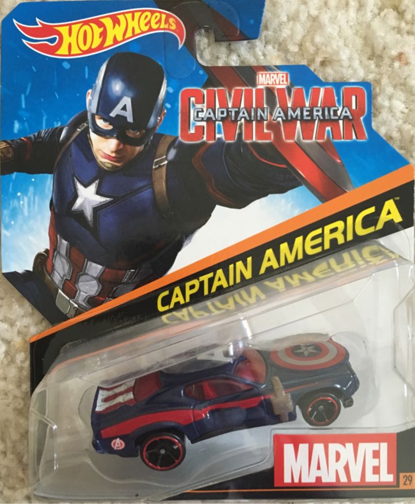Captain America - 2016 Marvel Character Cars toy car collectible - Main Image 1