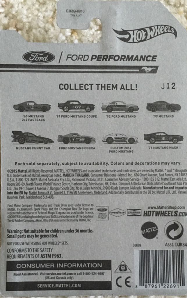 Șet Mustang Funny Car - Ford Performance toy car collectible - Main Image 2