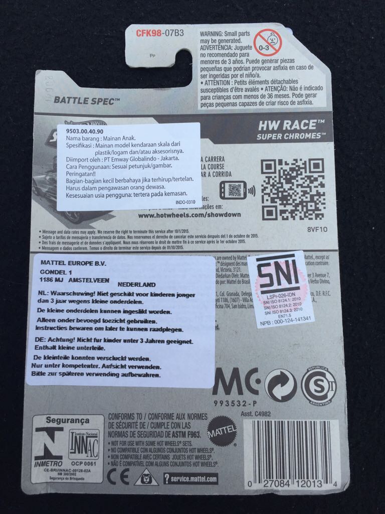 Battle Spec - HW Race toy car collectible - Main Image 2