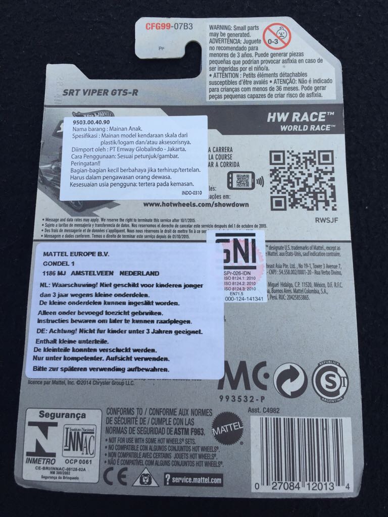 SRT Viper GTS-R - Red Edition toy car collectible - Main Image 2