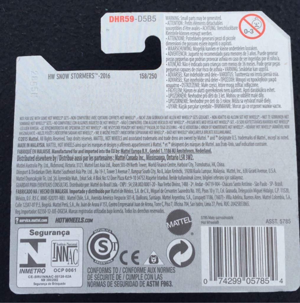 Hover Storm - 2016 HW Snow Stormers toy car collectible - Main Image 2