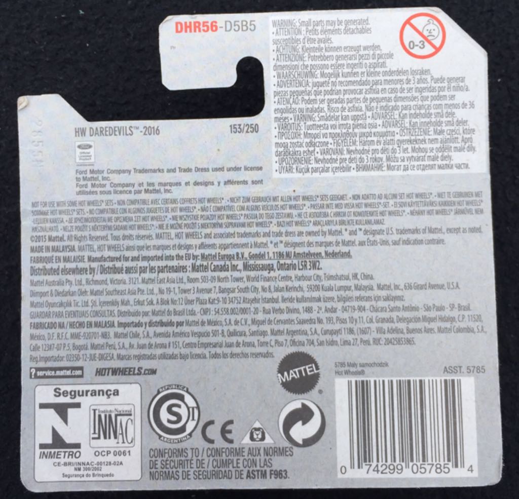 Custom Ford Bronco - 2016 HW Daredevils toy car collectible - Main Image 2