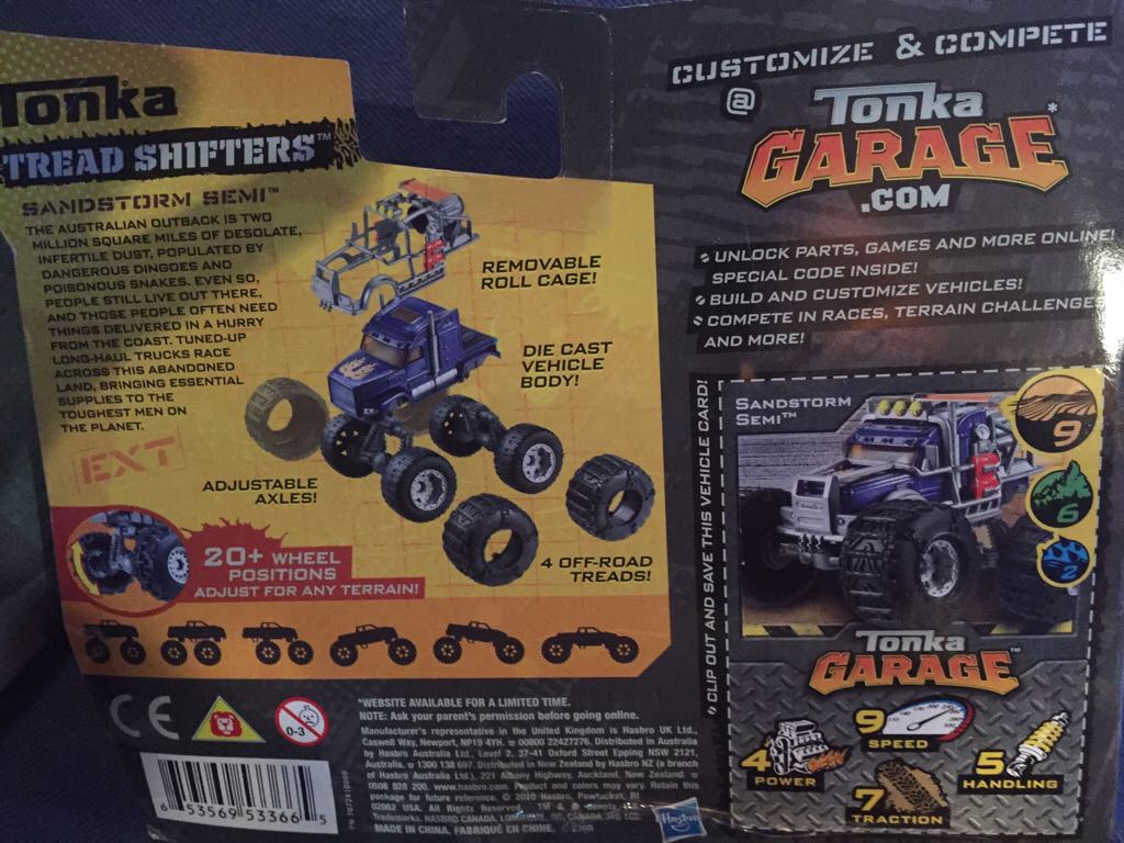 Tonka Tread Shifters Sandstorm Semi  toy car collectible - Main Image 2