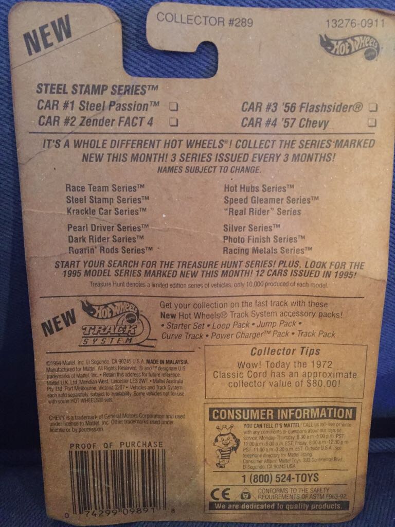 Hotwheels New Steep Stamp Series  toy car collectible - Main Image 2