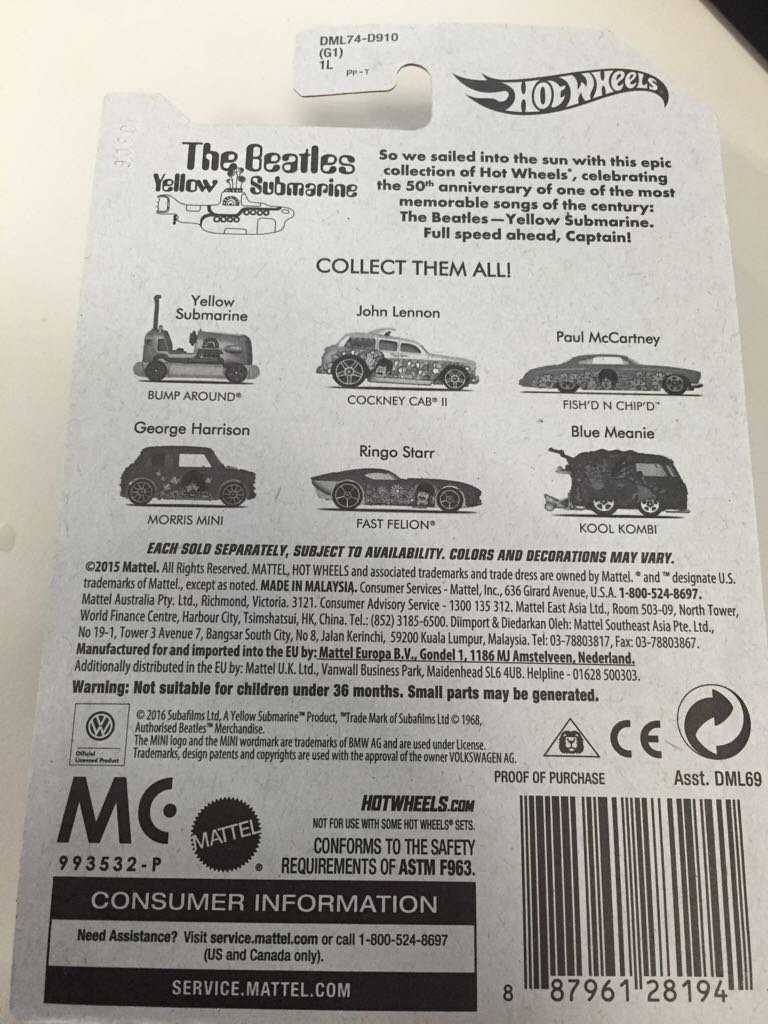 Bump Around - The Beatles toy car collectible - Main Image 2
