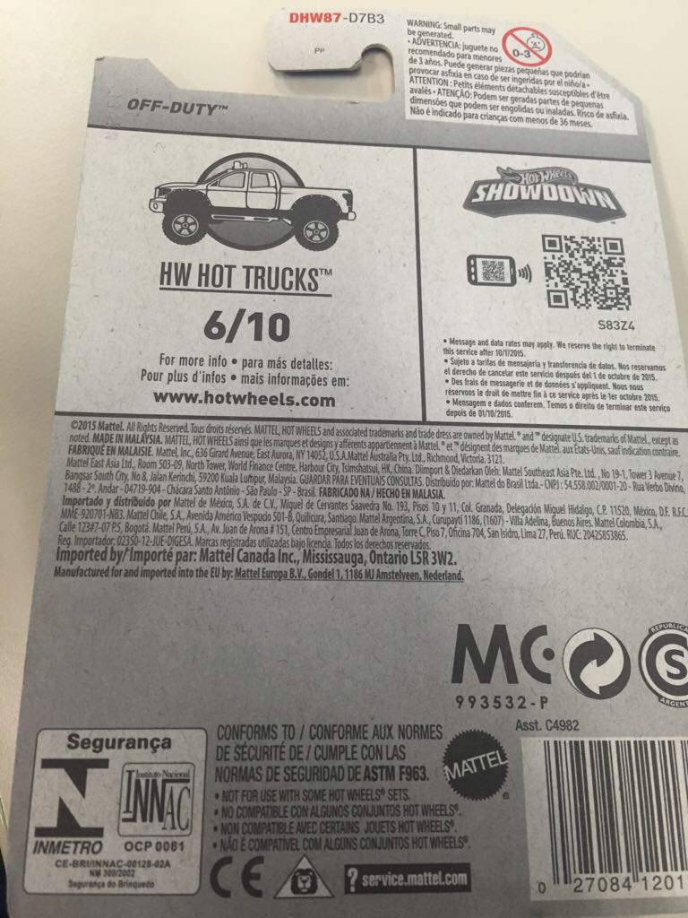 Off-Duty™ - HW Hot Trucks toy car collectible - Main Image 2