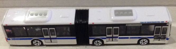 New York City Articulated Bus Blanco - Realtoy toy car collectible - Main Image 2