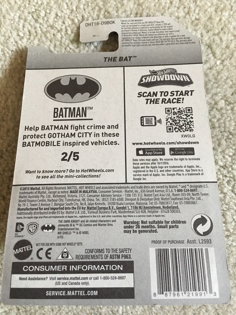 The Bat: The Dark Knight Rises - BATMAN toy car collectible - Main Image 2