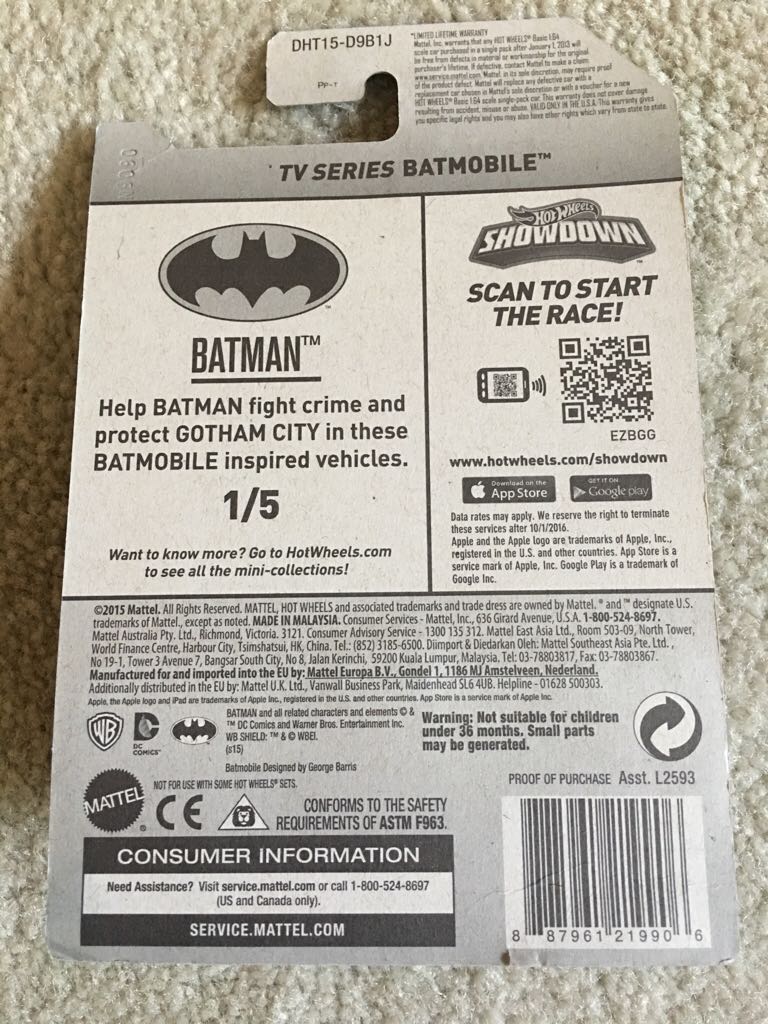 Batmobile, TV Series - Batman - Batman Series toy car collectible - Main Image 2