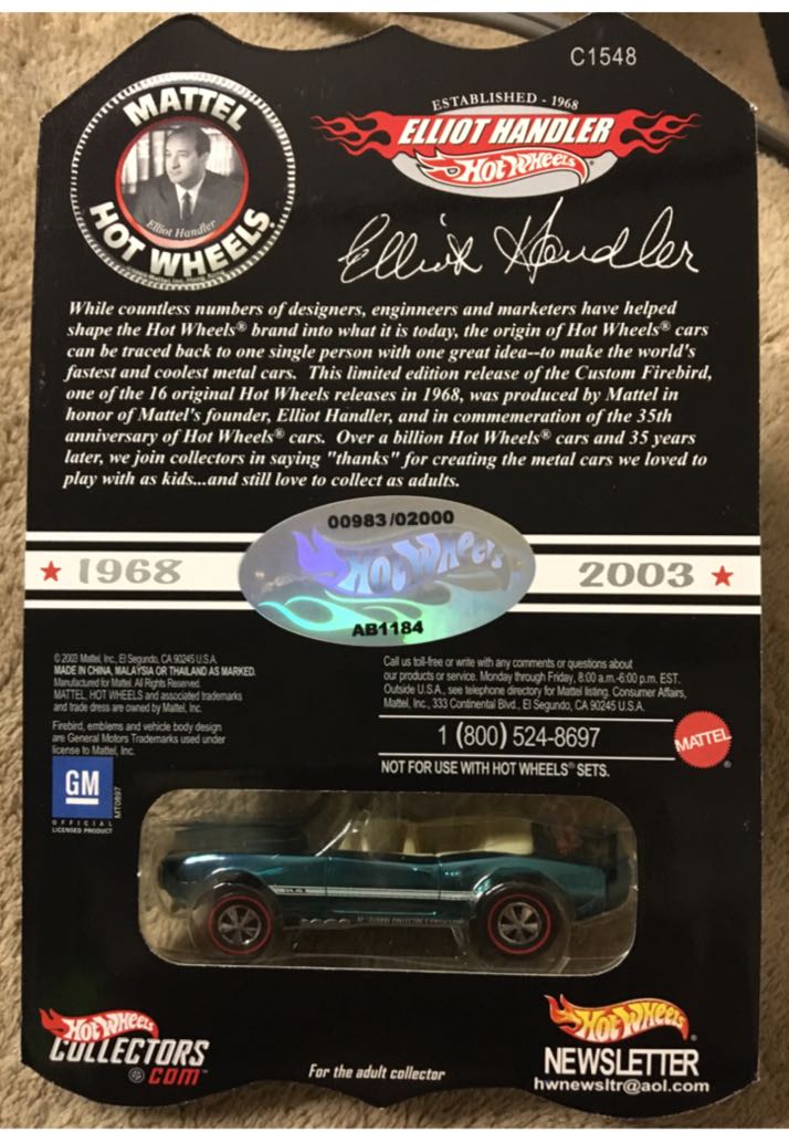 Custom Firebird - Convention Series toy car collectible - Main Image 2