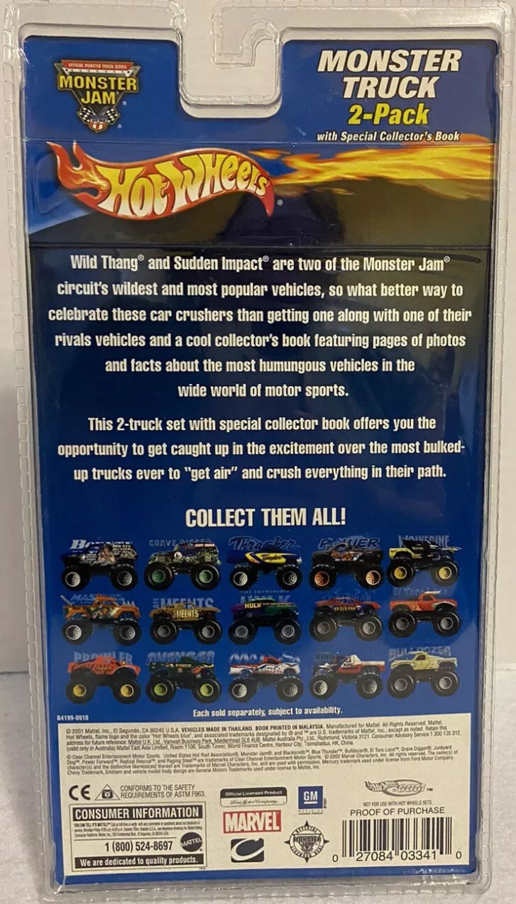 Wild Thang Special Collector’s Book 2 Pack - Monster Jam toy car collectible - Main Image 4