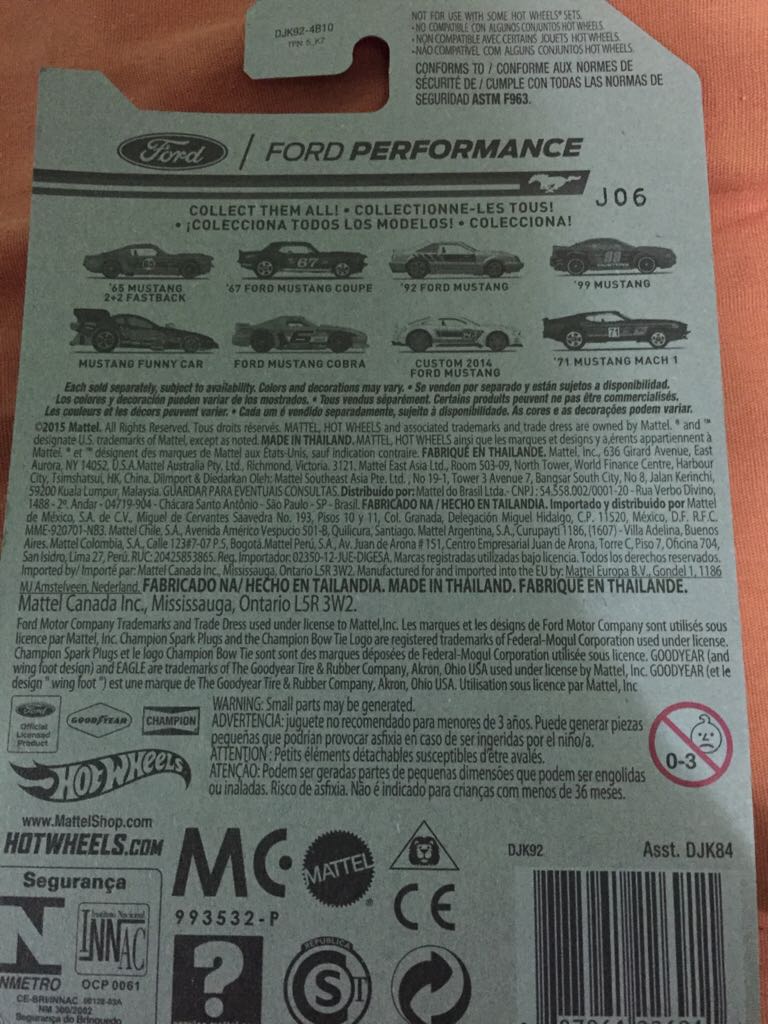 ’71 Mustang Mach 1 - 2015 - HW Ford Performance toy car collectible - Main Image 2