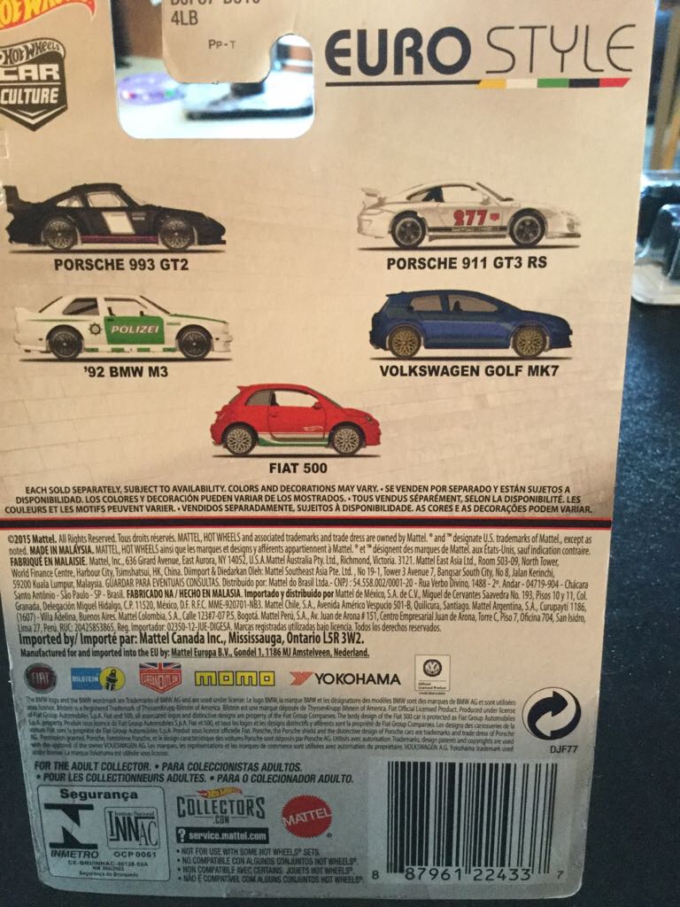 Fiat 500 - Car Culture - Euro Style toy car collectible - Main Image 2