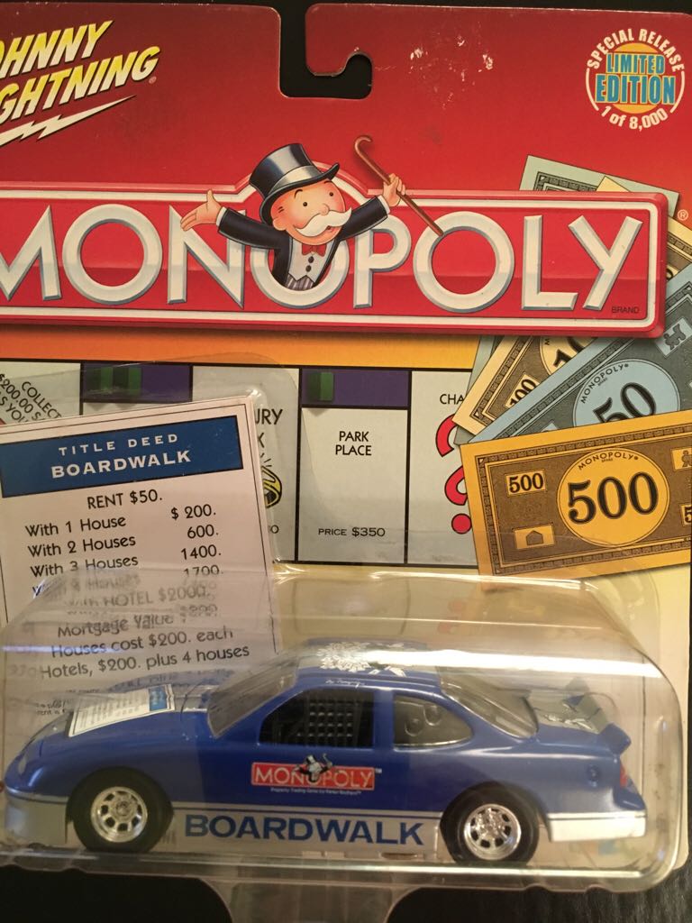 Johnny Lightning 97 Pontiac Grand Prix Stock Car - Monopoly toy car collectible - Main Image 1