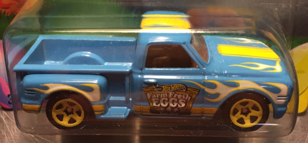 Custom 1969 Chevy Pickup - HW Happy Easter toy car collectible - Main Image 2