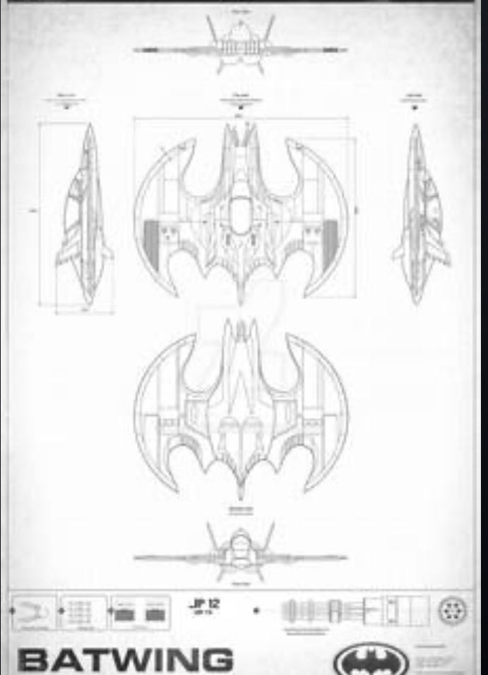 Batman: Batwing (1989) - 1989 Batman Movie toy car collectible - Main Image 3