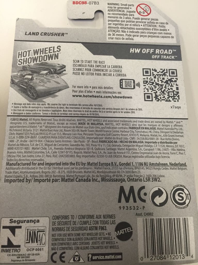 Land Crusher - HW Off-Road toy car collectible - Main Image 2