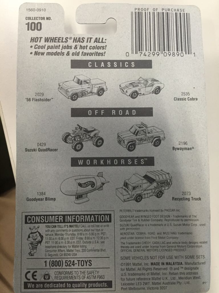 Peterbilt Dump Truck - 92 Mainline Cars toy car collectible - Main Image 2