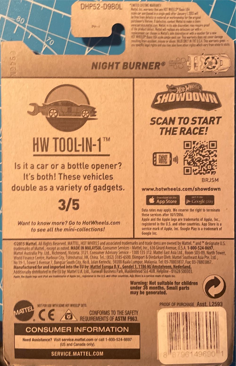 2016 Night Burner - ’16 HW Tool-In-1 toy car collectible - Main Image 2