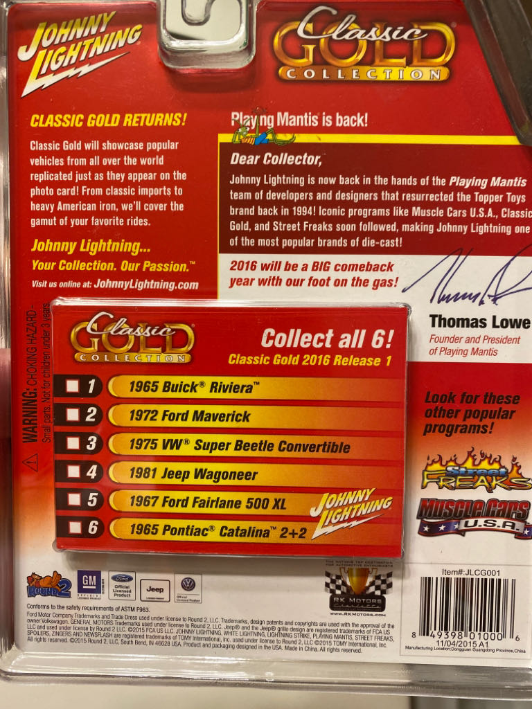 Johnny Lightning 1981 Jeep Wagoneer - Classic Gold 2016 Release 1 toy car collectible - Main Image 2