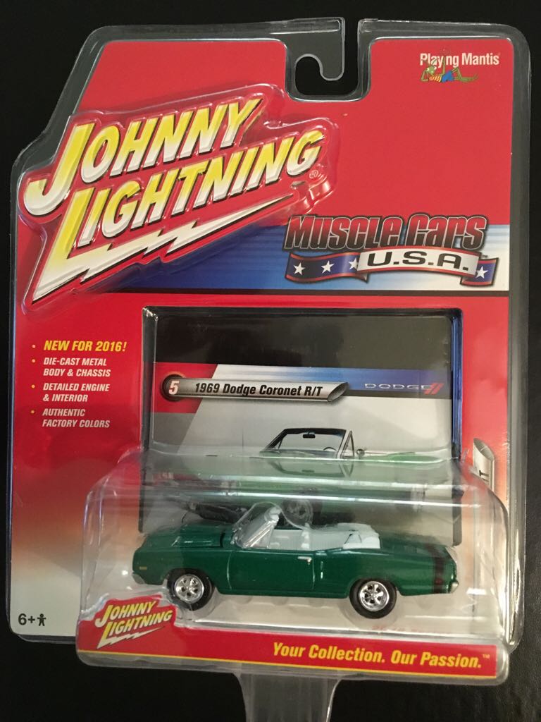 Johnny Lightning 1969 Dodge Coronet R/T - Muscle Cars USA 2016 Release 1 toy car collectible - Main Image 1