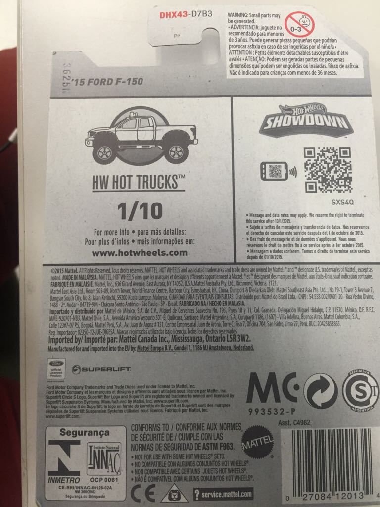 ’15 Ford F-150 - ’16 HW Hot Trucks toy car collectible - Main Image 2