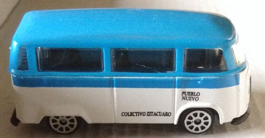 Combi Zitacuaro Azul y Blanco - Gashaball toy car collectible - Main Image 2