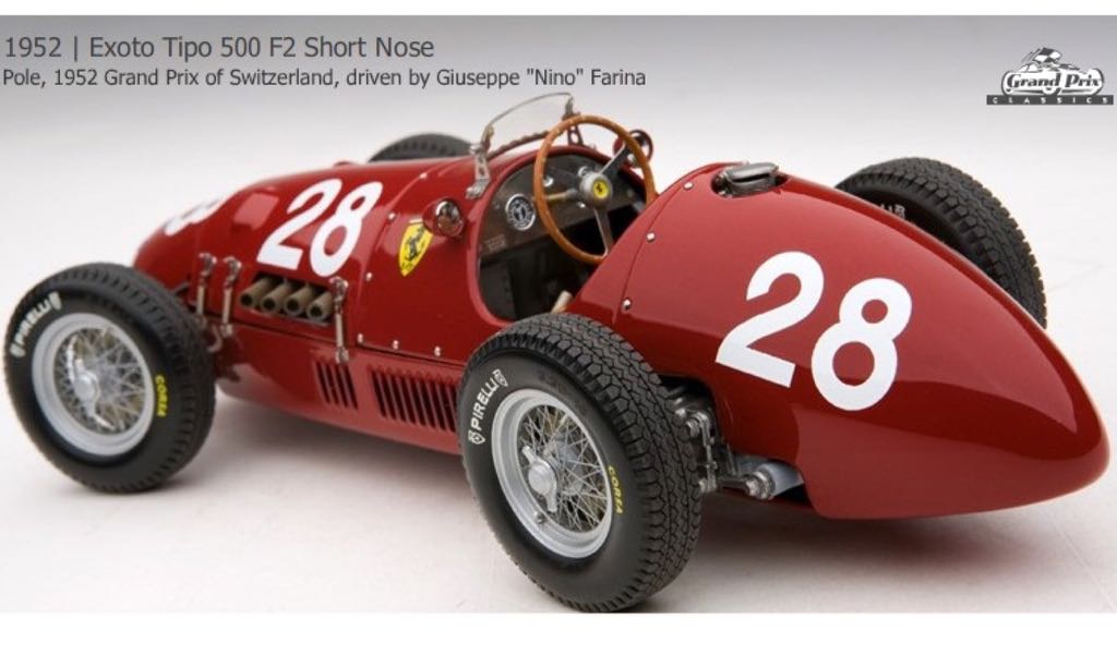 Ferrari Tipo 500 F2 Shortnose - Ferrari toy car collectible - Main Image 2