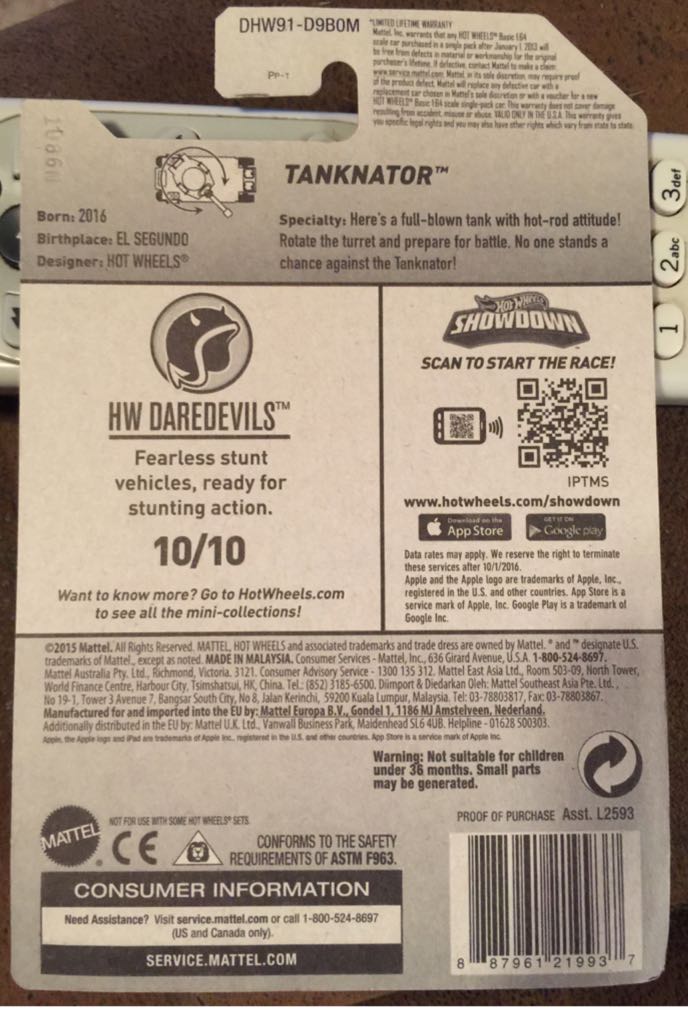 Tanknator - Daredevils toy car collectible - Main Image 2