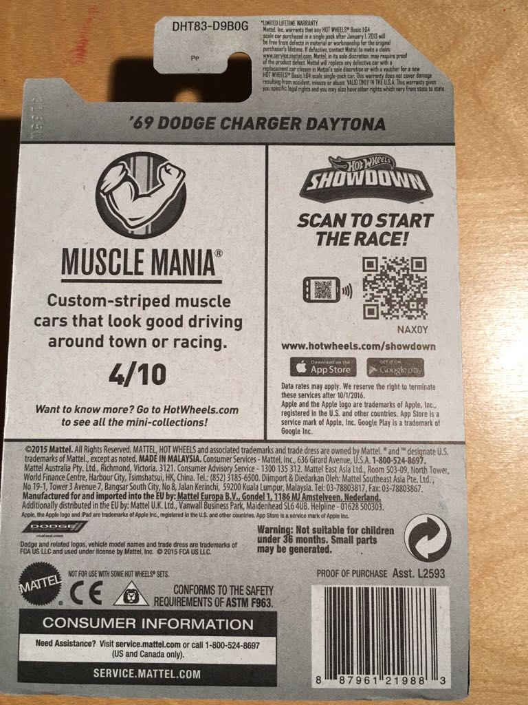 Super - ’69 Dodge Charger Daytona - 2016 Super Treasure Hunt Series toy car collectible - Main Image 2