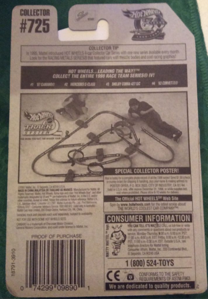 ‘67 Camaro - Race Team Series IV toy car collectible - Main Image 2