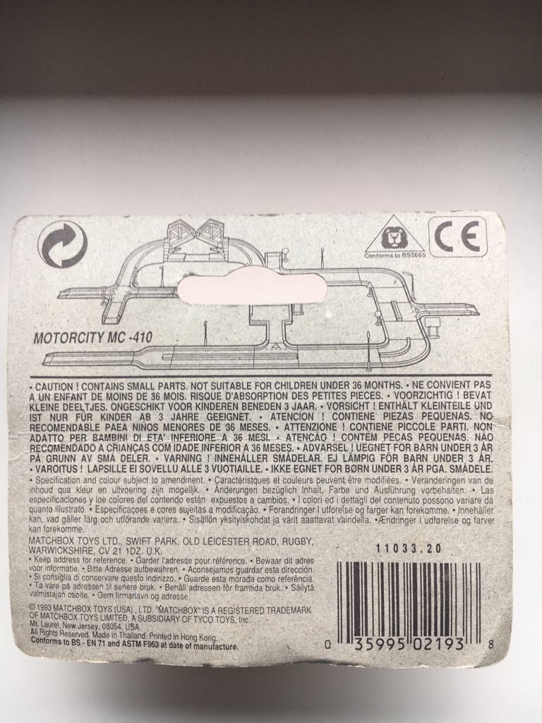 Matchbox Mercedes Benz 500 Sl - Matchbox 1-75 toy car collectible - Main Image 2