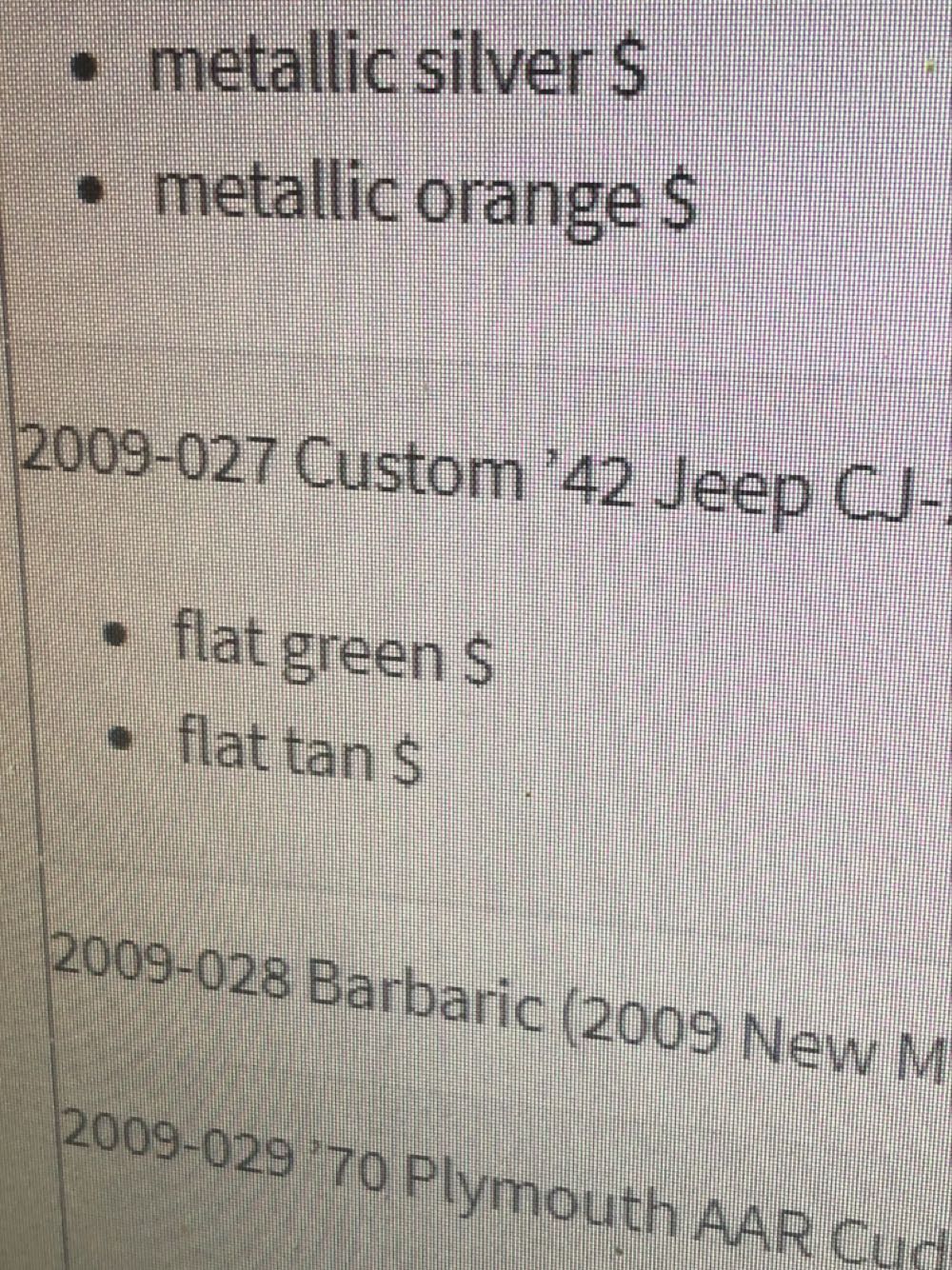 eep ‘42 Custom CJ-2A - 2009 - NEW MODELS toy car collectible - Main Image 3