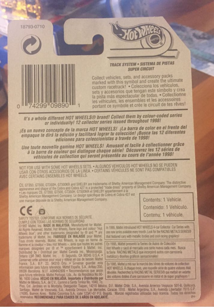 Shelby Cobra 427 S/C - HW Roadsters - Hw Roadsters 2020 toy car collectible - Main Image 2