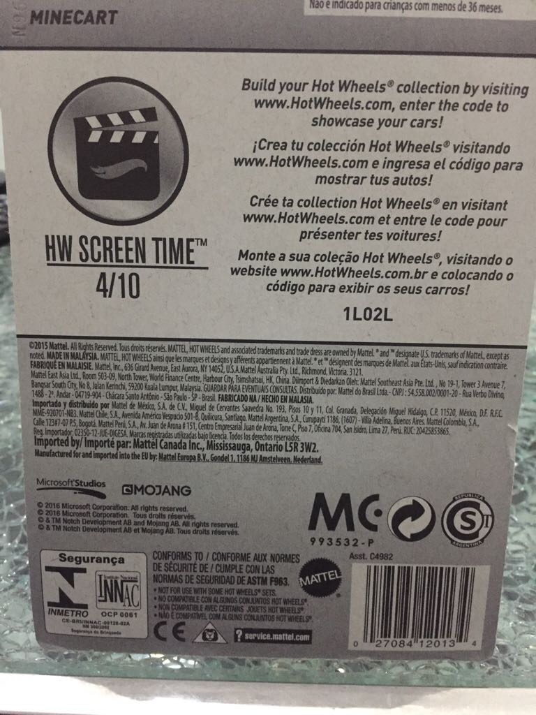 Minecart - 2016 - HW Screen Time toy car collectible - Main Image 2