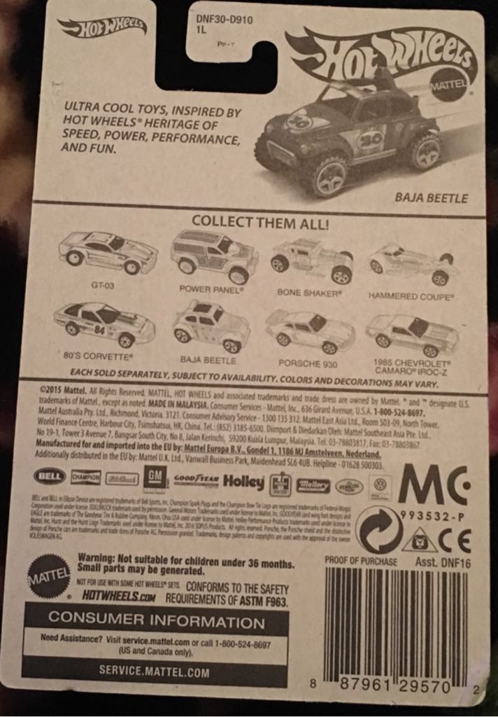 Hw Retro Baja Beetle (Target) - ’16 Target Retro Series toy car collectible - Main Image 2