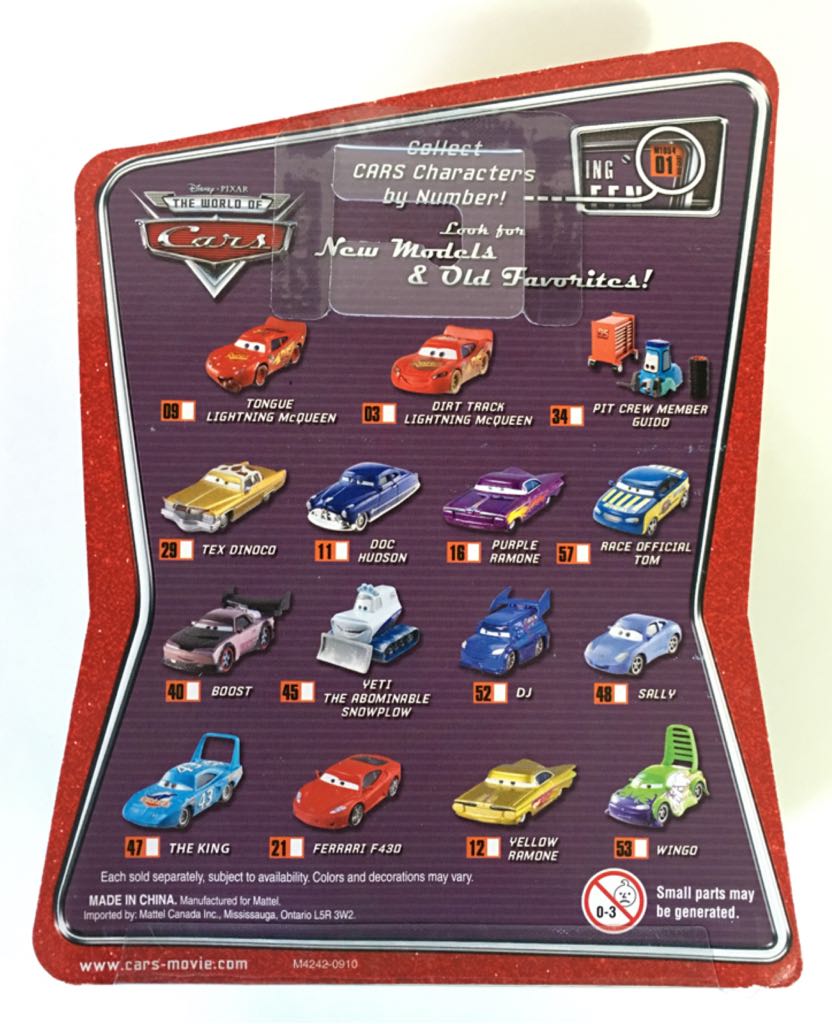 Race Official Tom - World Of Cars toy car collectible - Main Image 2