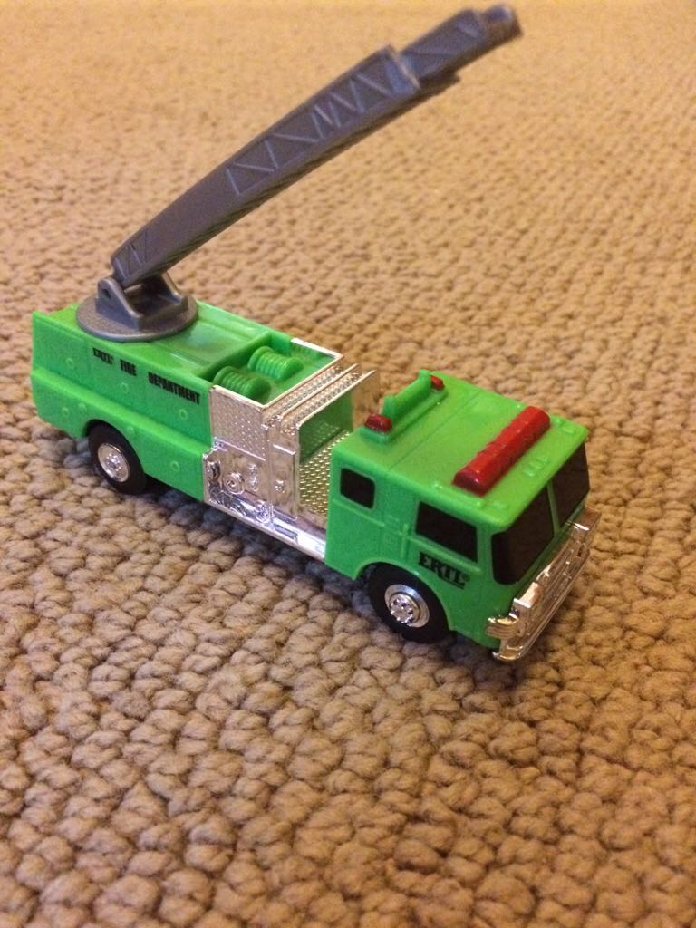 Ertl Green Fire Truck  toy car collectible - Main Image 1