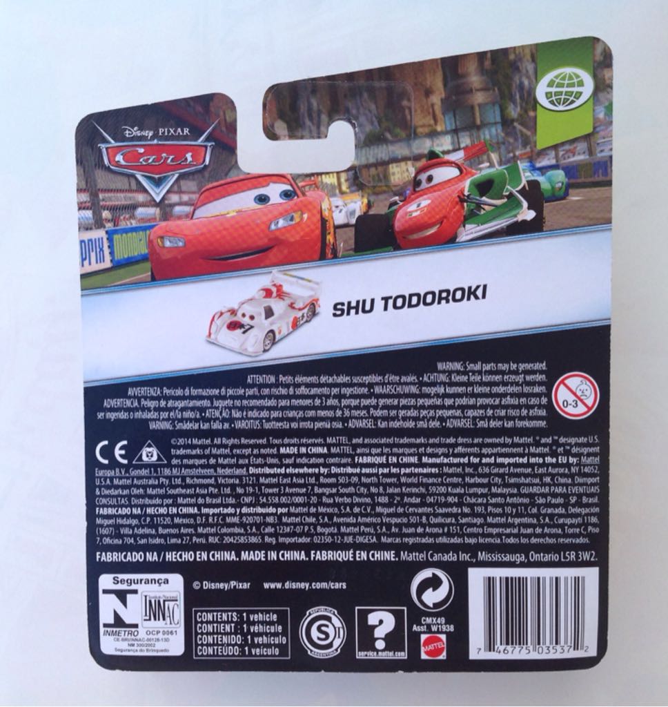 Disney Cars Micro Drifter Shu Toduroki  toy car collectible - Main Image 2