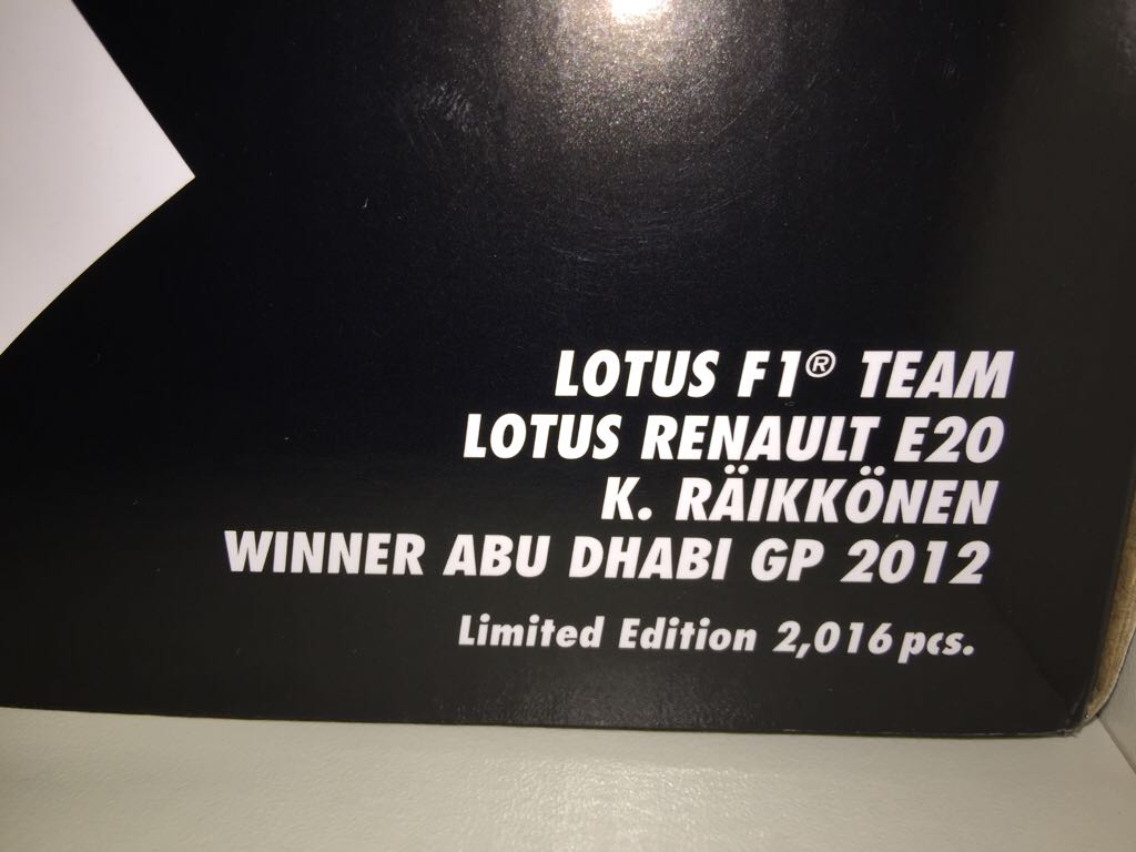 Lotus Renault E20, #9, K. Raikkonen, Winner Abu Dhabi GP 2012, Minichamps, 110 120209, 1:18 - Minichamps toy car collectible - Main Image 2